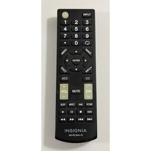 Insignia TV Remote Control NS-RC4NA-18 Black Replacement TV Remote